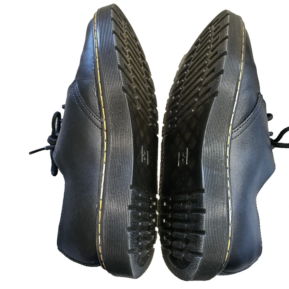 Docs Dr Martens Black Leather Zavalalo Oxfords Lace Up Shoes Mens 8 Womens 9